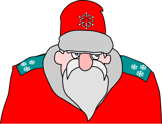 Clip Art: Colonel Frost Russian Military Santa ...