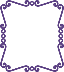 Scrolly Frame New Purple Clip Art - vector clip art ...