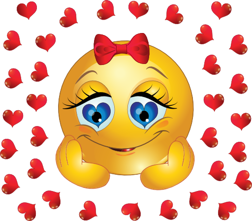 In Love Girl Smiley Emoticon Clipart Royalty Free ...