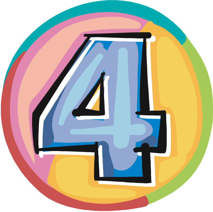 Number 4 - ClipArt Best