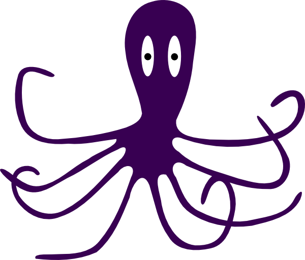 Octopus clip art Free Vector
