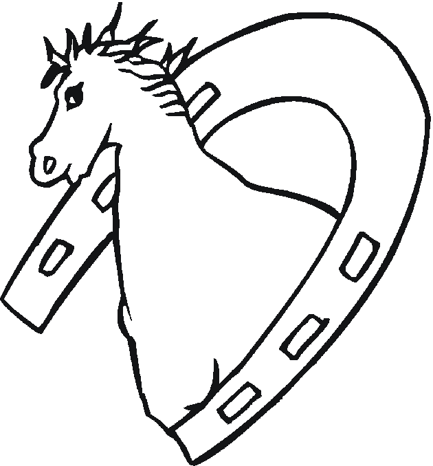 Horseshoe Coloring Page - ClipArt Best