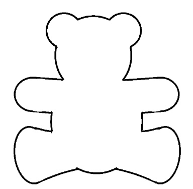 teddy bear template | Baby Shower Ideas | Pinterest