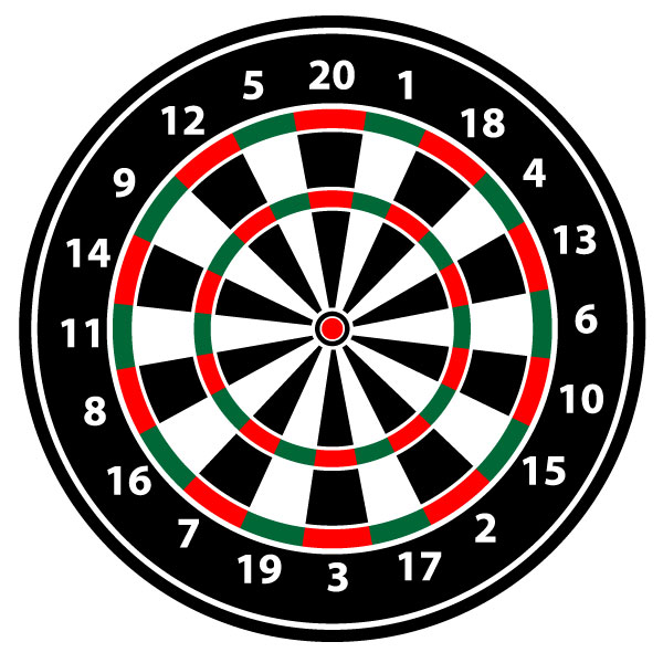Printable Large Dart Board Printable Word Searches