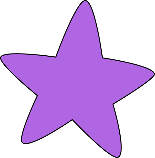 Purple Rounded Star Clip Art - Free Clipart Images