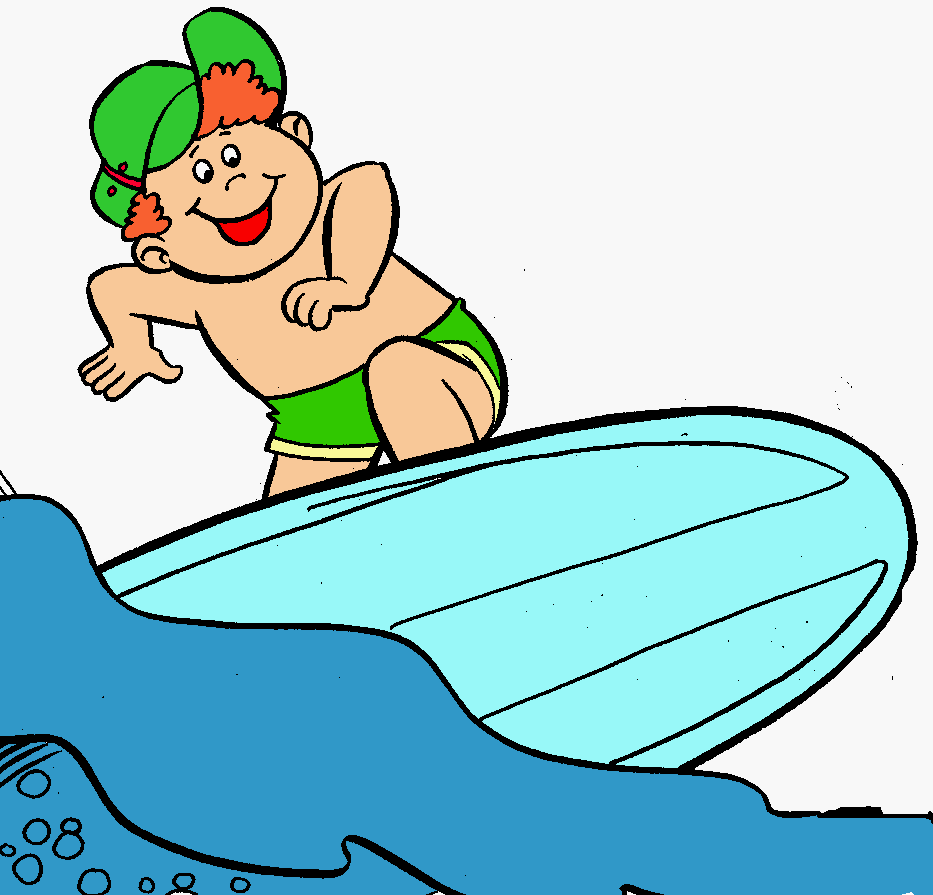 Surfer Girl Clip Art View - Free Clipart Images