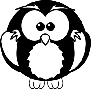 Baby Owl Clipart Black And White - Free Clipart Images