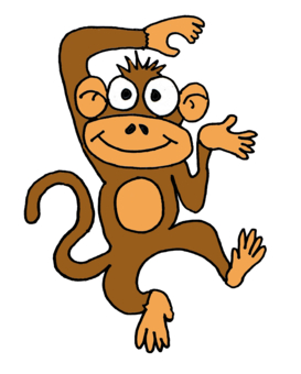 Happy Dancing Monkey Cartoon design by naturesfun, Animals t ... - ClipArt  Best - ClipArt Best