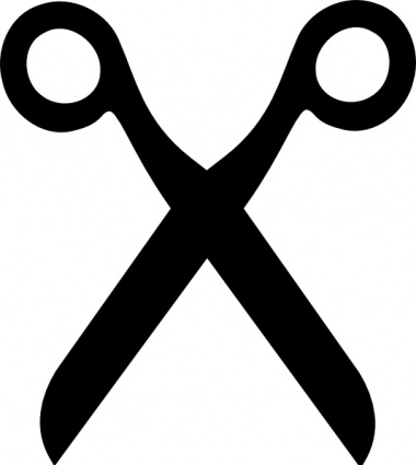 Sign Black Icon Education Scissors Symbol Office Arrow Silhouette ...