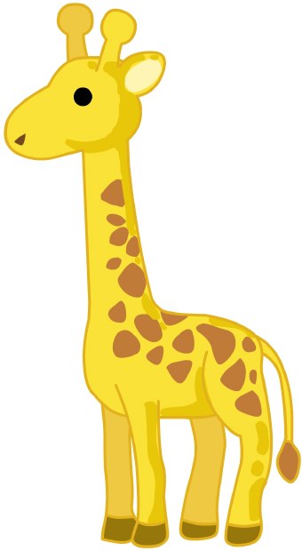 Baby Giraffe Cartoon Clip Art | Mewarnai