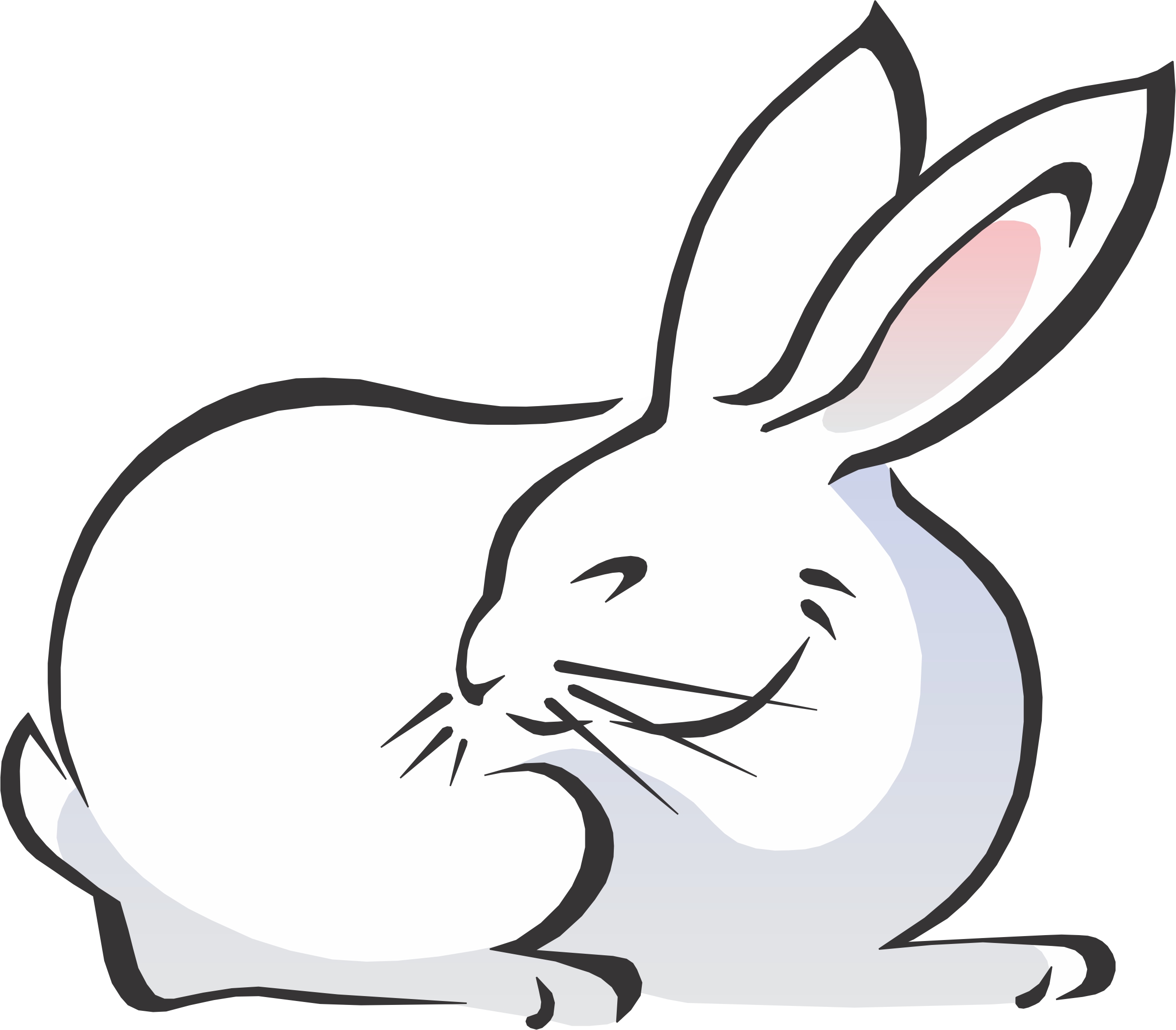 free cartoon rabbit clip art - photo #48