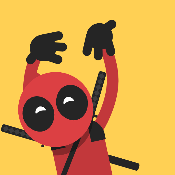 I made a GIF of one of my favorite scenes from Deadpool movie ...