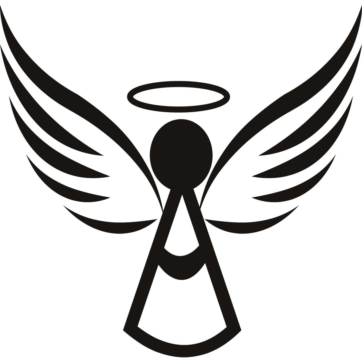 Halo And Angel Wing Clipart