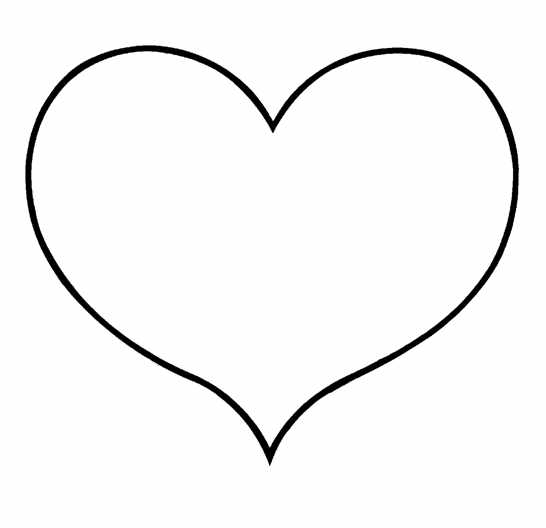 clip art heart template - photo #22