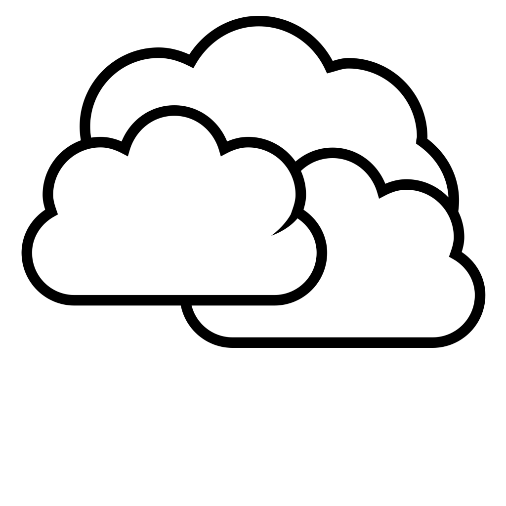 Clouds Cartoon Black And White - ClipArt Best