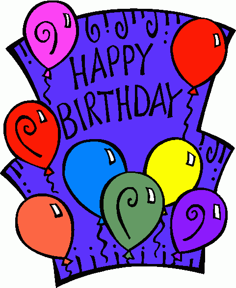 Animated happy birthday clipart