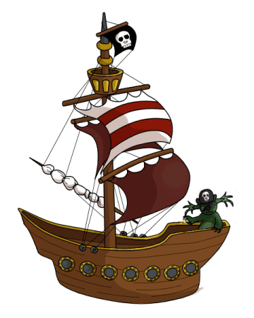pirateship.gif (360×450) | Pirates, Monsters, Mermaids, & Ships ...