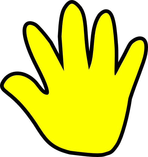 Clip art hand print