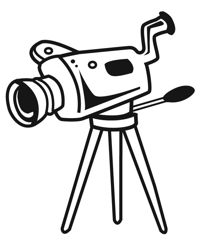 Movie camera and film clipart free images - Clipartix