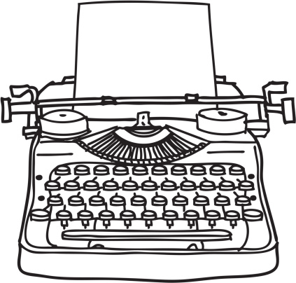 Typewriter Clip Art, Vector Images & Illustrations