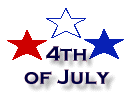 Independence Day clip art of 4th of July text with red, white, and ...