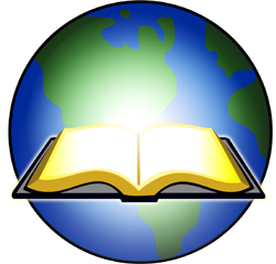 Open Bible Glowing before Earth | Bible Clip Art - Christart.