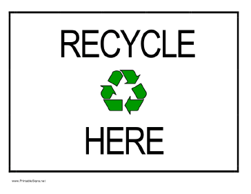 Recycling Signs