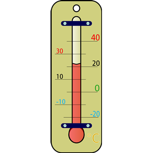 Weather thermometer clipart