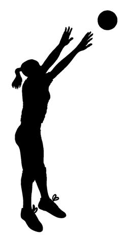 Volleyball Silhouette Clipart