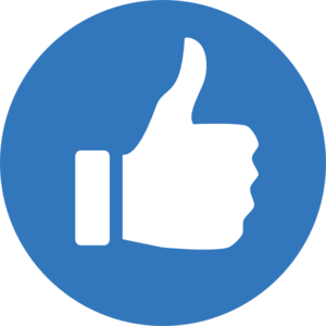 Blue Thumbs Up! Clip Art - vector clip art online ...