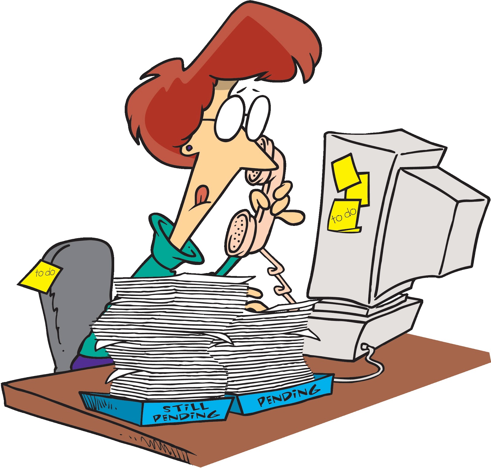 Busy secretary clipart - ClipartFox