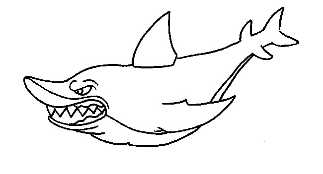 55+ Shark Shape Templates, Crafts & Colouring Pages | Free ...