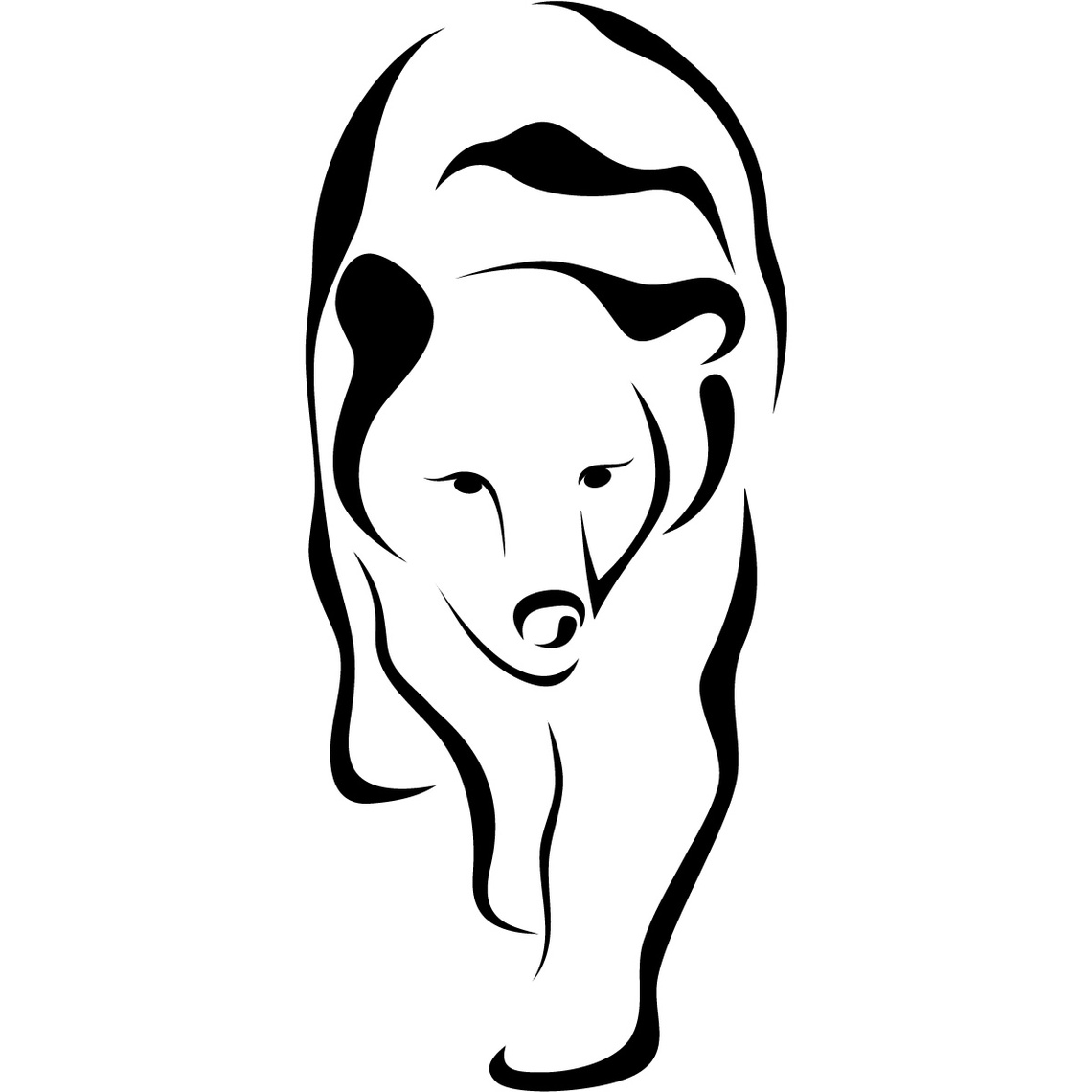 Grizzly Bear Outline Clipart - Free to use Clip Art Resource