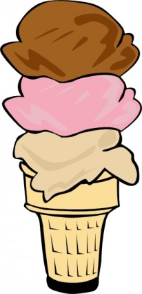 Ice cream cone clip art free Free vector for free download (about ...