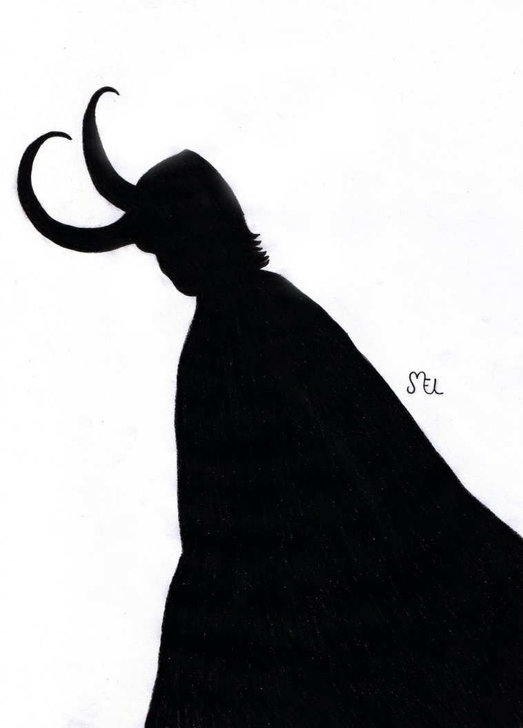 Loki silhouette 2 by moniLainLP on DeviantArt