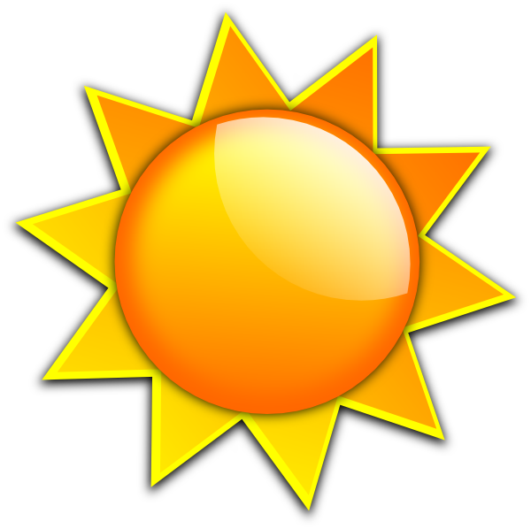 Sun 2 clip art - vector clip art online, royalty free & public domain