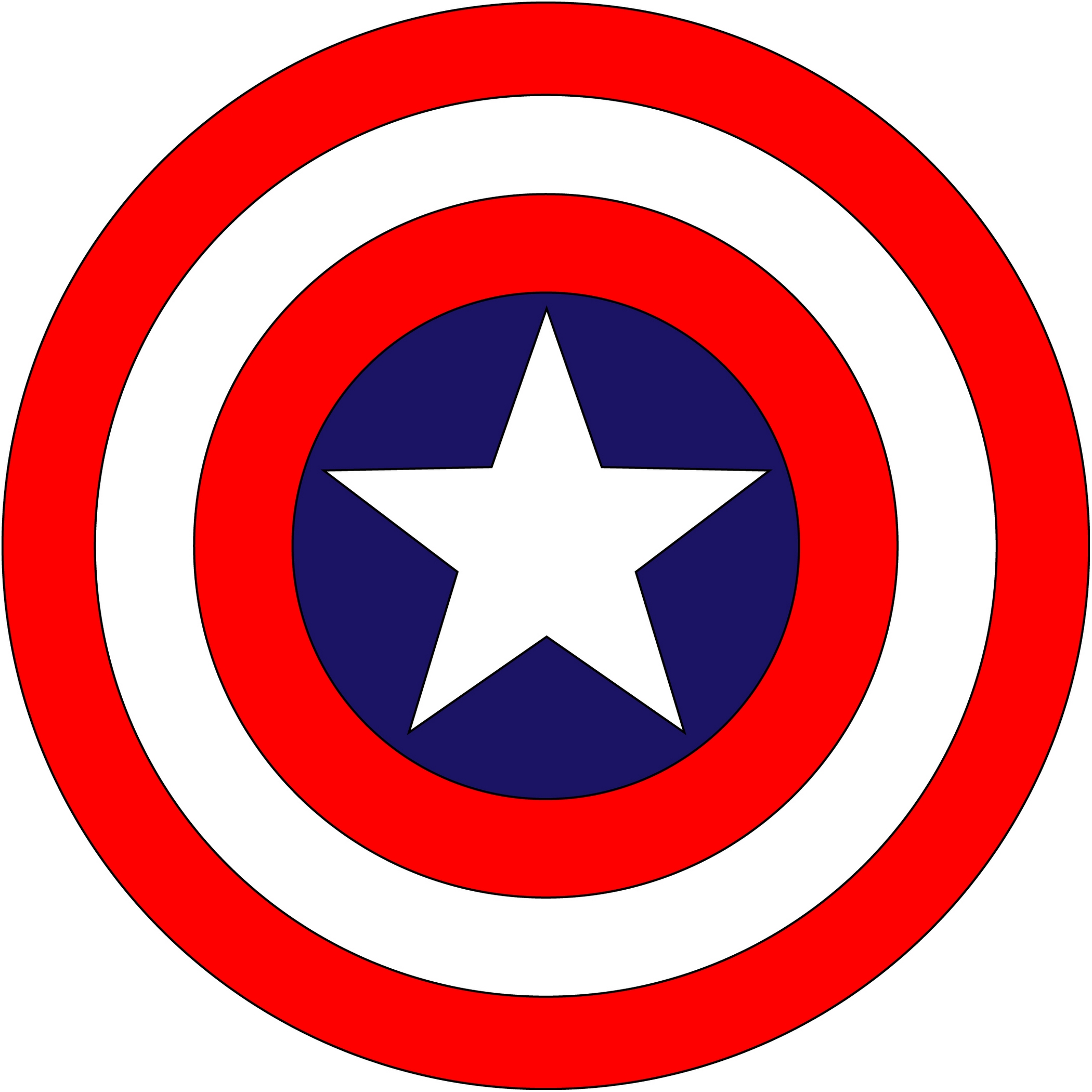 Captain america logo clip art