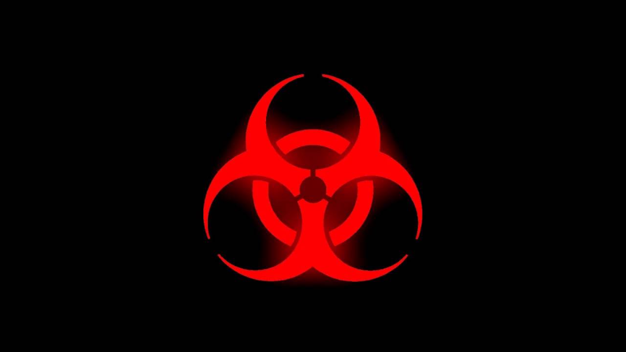 Glowing Biohazard Symbol (Red) - YouTube