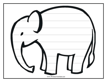 Best Photos of Template Of Elephant - Elephant Outline Clip Art ...