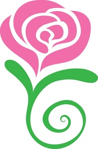 Pink Rose Clip Art Border - Free Clipart Images