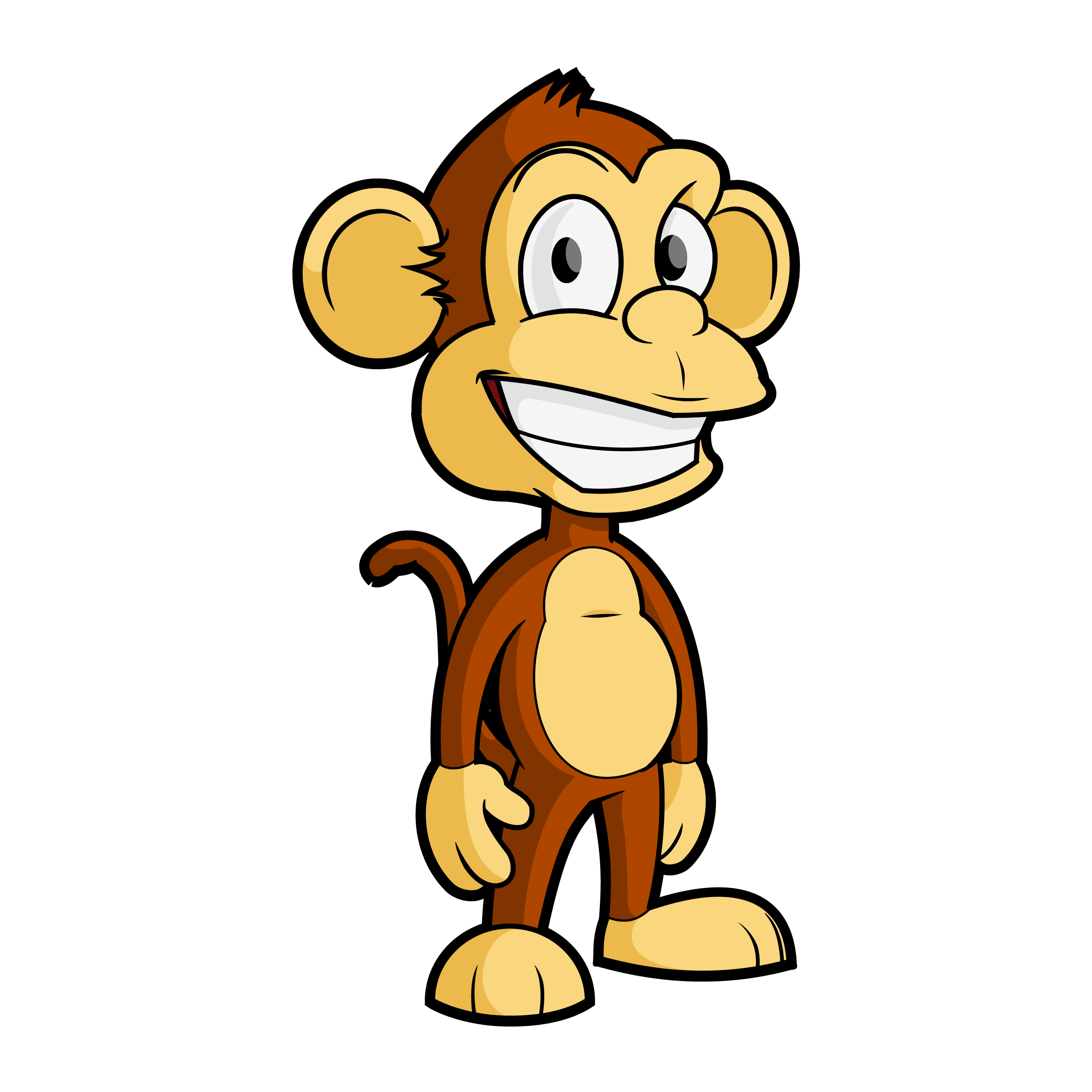 Clip art of cartoon monkeys - Clipartix