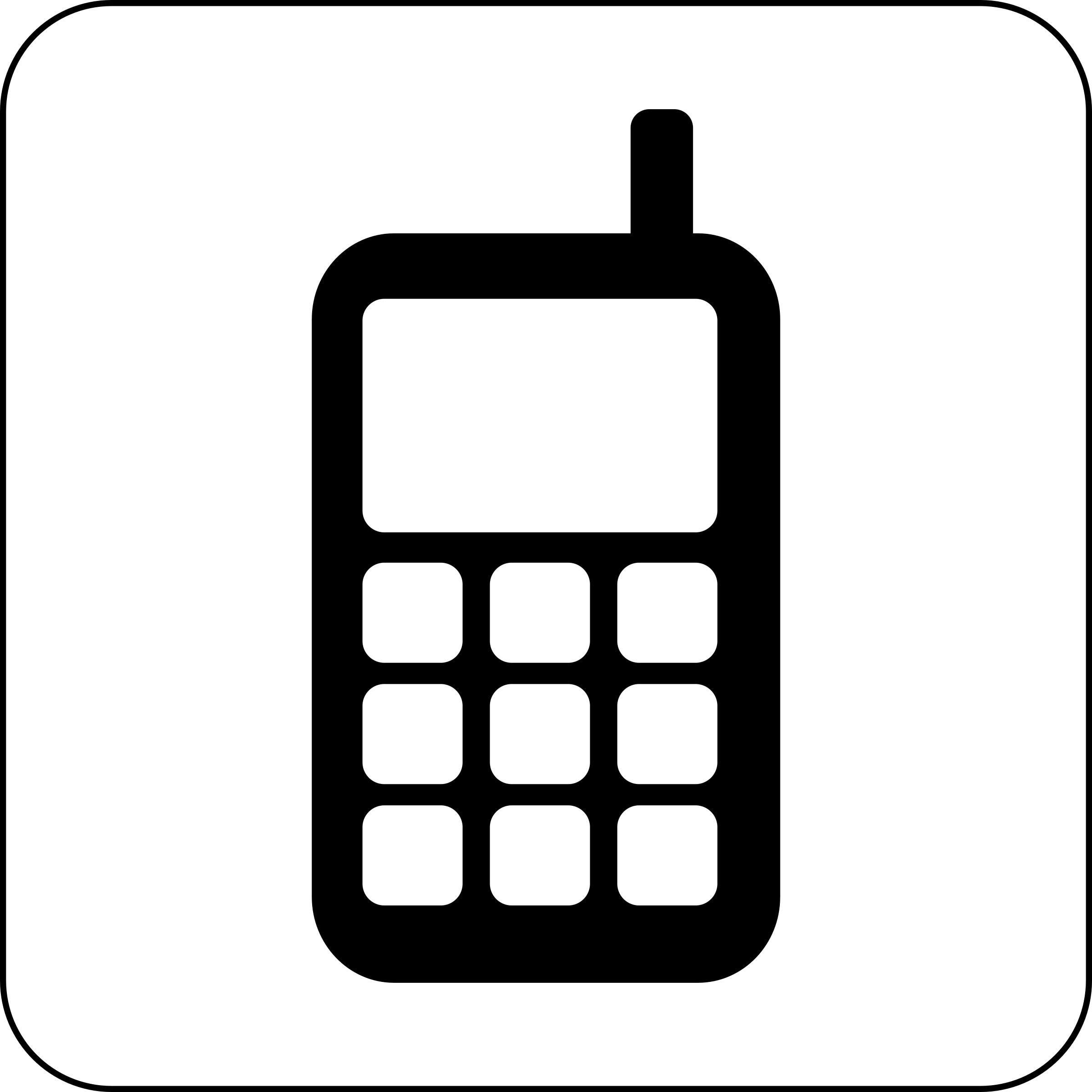 Big Cellphone Icon Vector Clipart - Free Public Domain Stock Photo