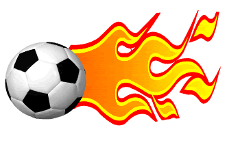 Flaming Soccer Ball Clipart