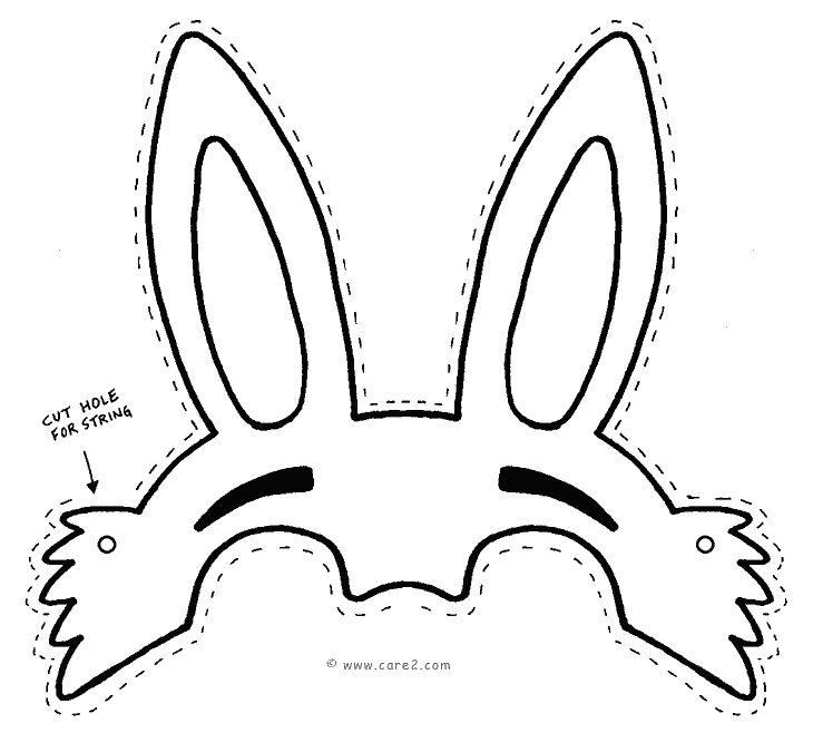 Best Photos of Easter Bunny Mask Cut Out - Easter Bunny Mask ...