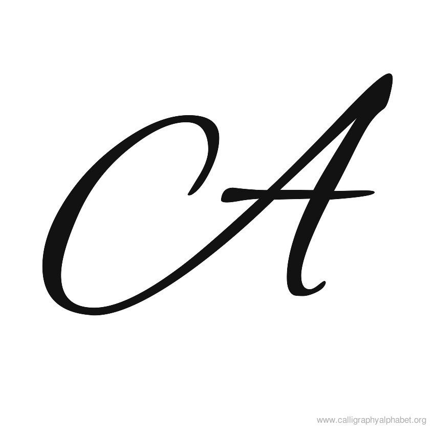 Calligraphy Alphabet A to Z Styles and Samples | Calligraphy Alphabet