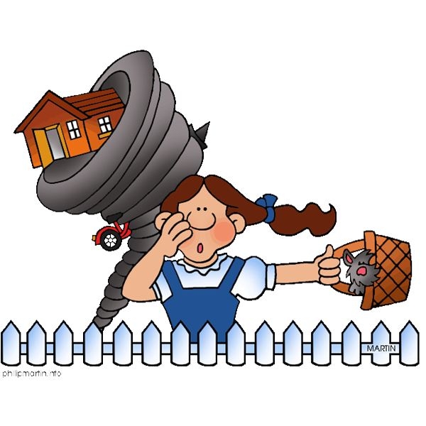 Ruby slippers under house clipart