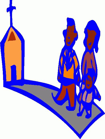 family going to church clip art - photo #5