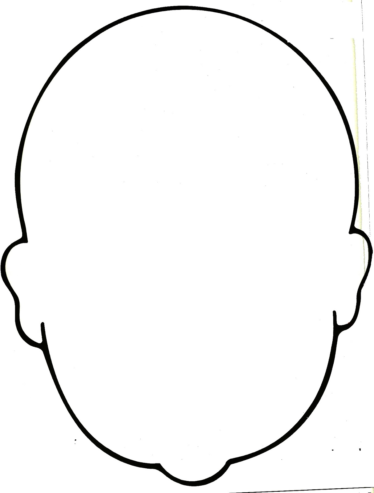 Outline Of Face Template | Free Download Clip Art | Free Clip Art ...