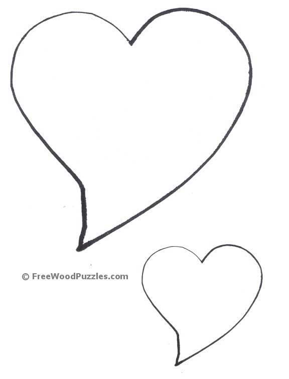 Best Photos of Printable Shape Patterns - Printable Heart Cut Out ...