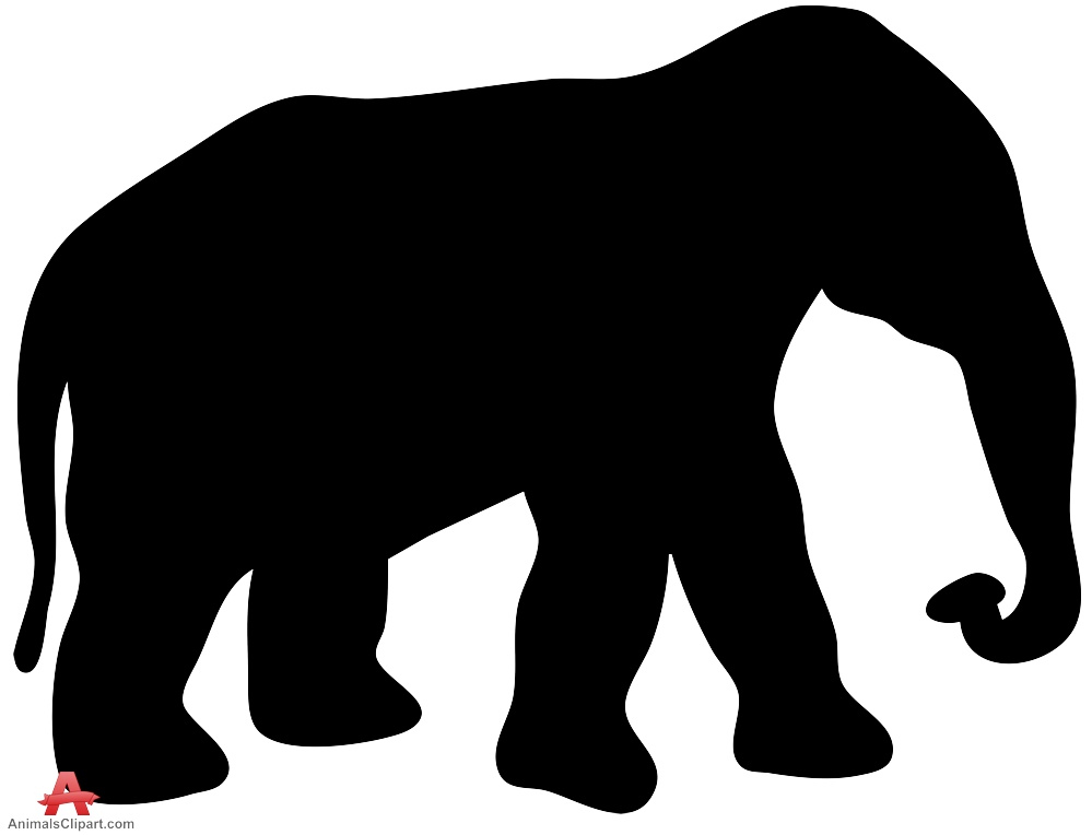 silhouette elephant clip art free - photo #18